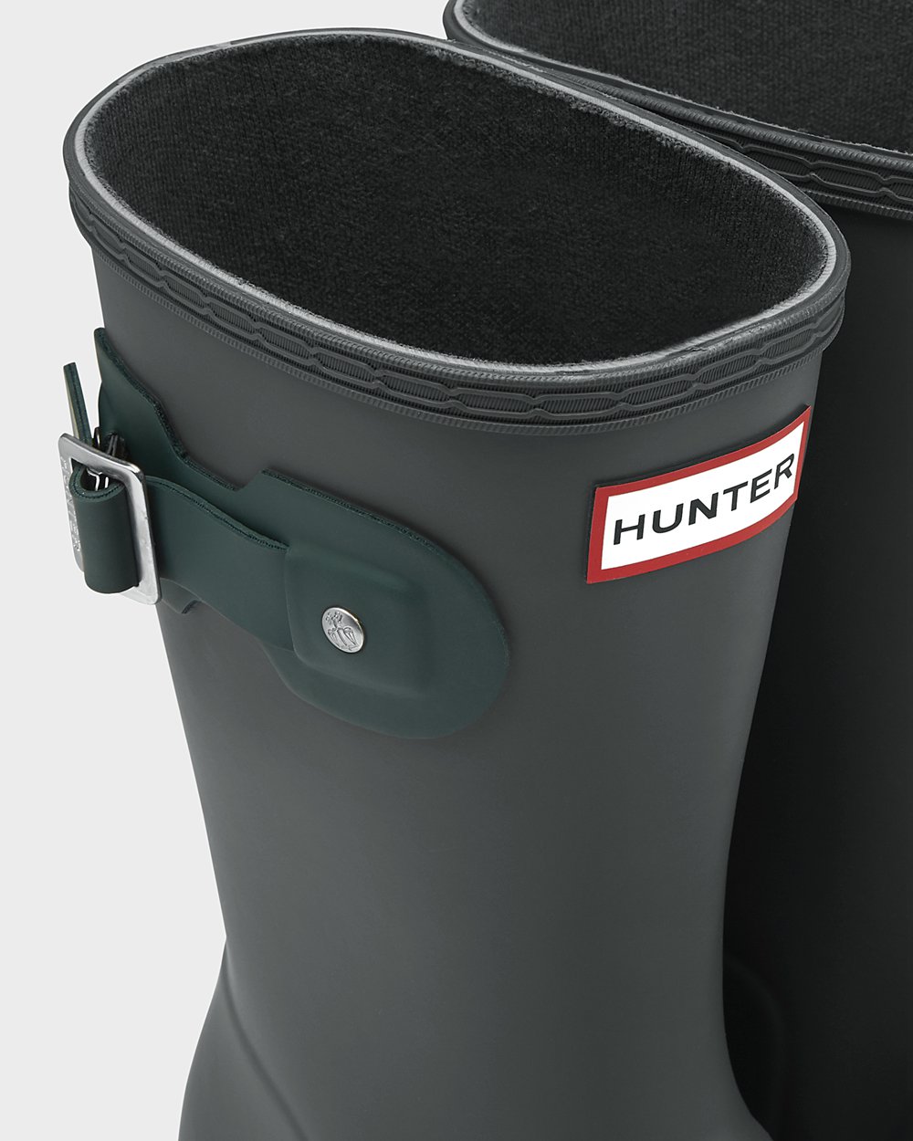 Korte Regenlaarzen Dames - Hunter Original Tour Foldable - Diep Groen - 47GIAFCPV